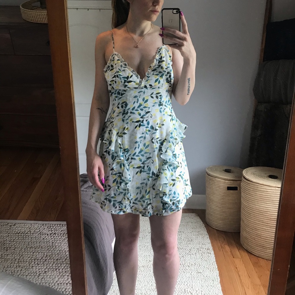 NWT HelloMollly mini dress with ruffle details